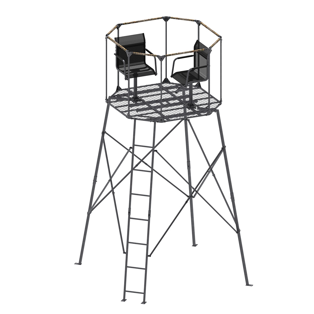 57 inch steel elevated shooting platform for hunting