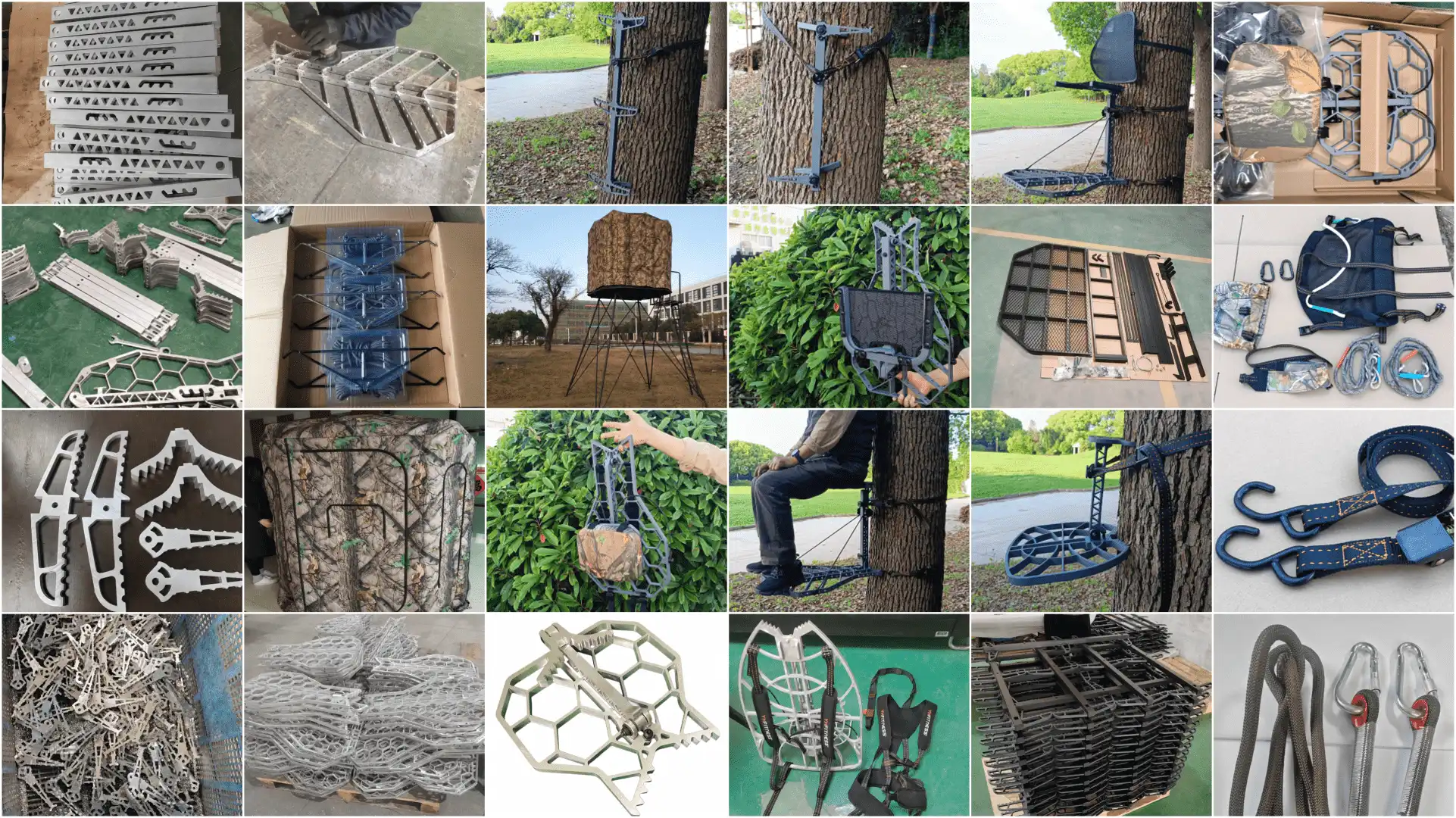 OEM hunting tree stand production, CNC parts, assembly, field installation & accessories