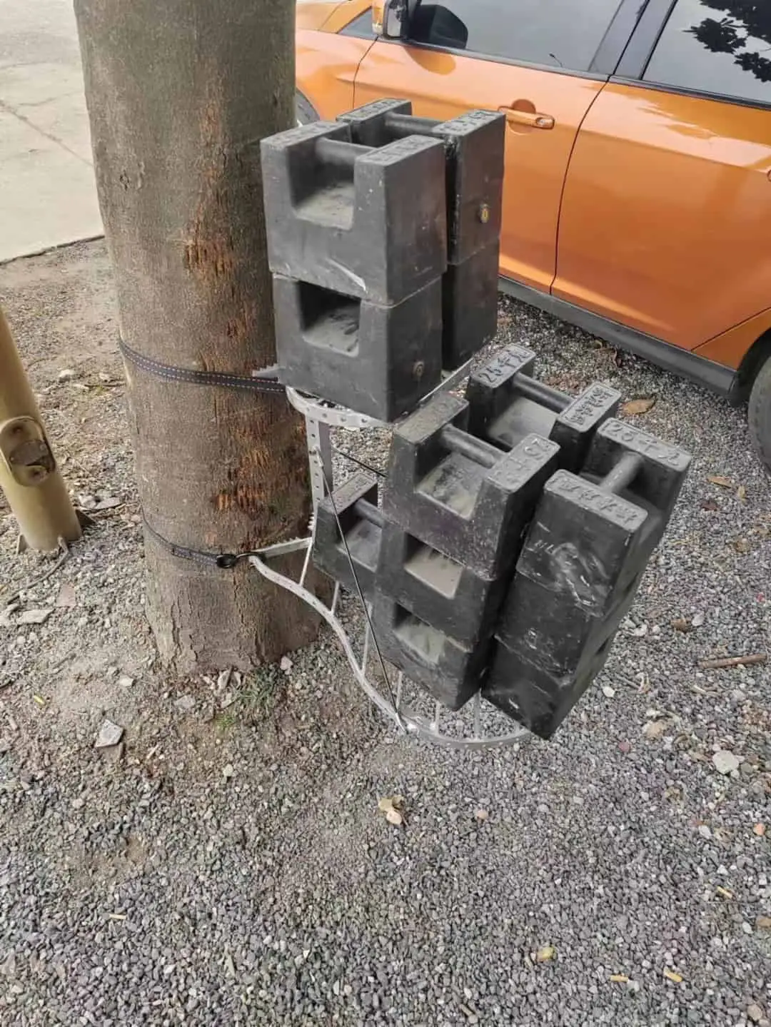 YH Hunting Ladybug Trestle static load testing with weight blocks2