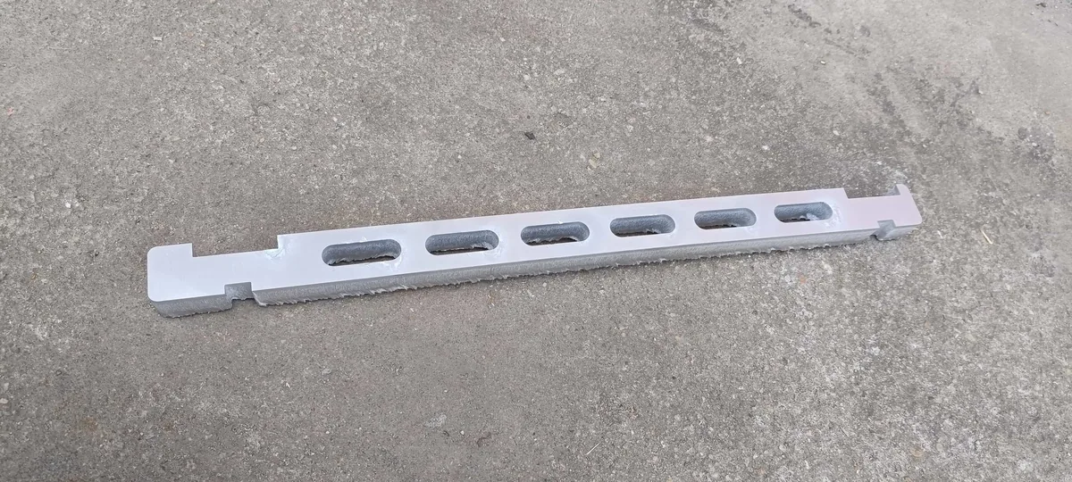Laser-cut step bracket prototype for climbing stick development - YH Hunting