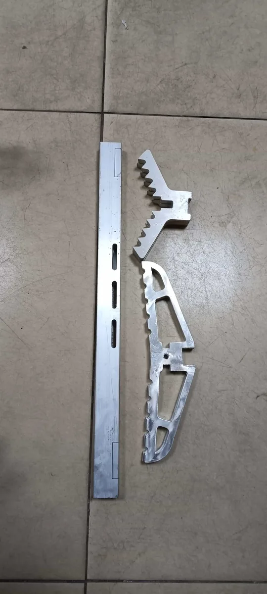 Prototype bracket fit check on machined rail - YH Hunting