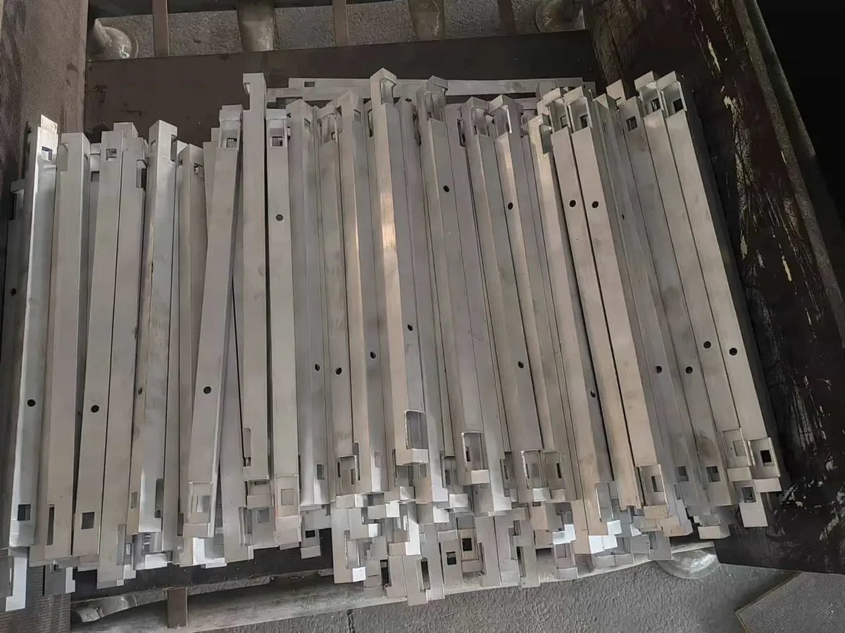 Production batch of machined climbing stick rails - YH Hunting